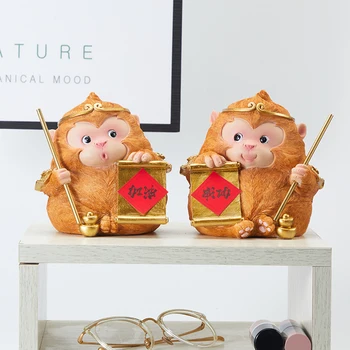 2Pcs/set Creative Lucky Monkey Statue Cute Panda Piggy Bank QR Code Animals Figurine Resin Crafts Decorations For Home R3943
2Pcs/set Creative Lucky Monkey Statue Cute Panda Piggy Bank QR Code Animals Figurine Resin Crafts Decorations For Home R3943