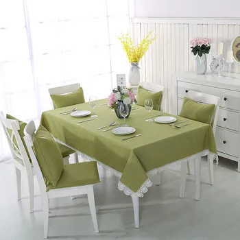 Cotton and Linen Table Cloth Dining Table Cloth Solid Color Cyan with Lace North Europe Type Anti-dirty Table Protector
Cotton and Linen Table Cloth Dining Table Cloth Solid Color Cyan with Lace North Europe Type Anti-dirty Table Protector