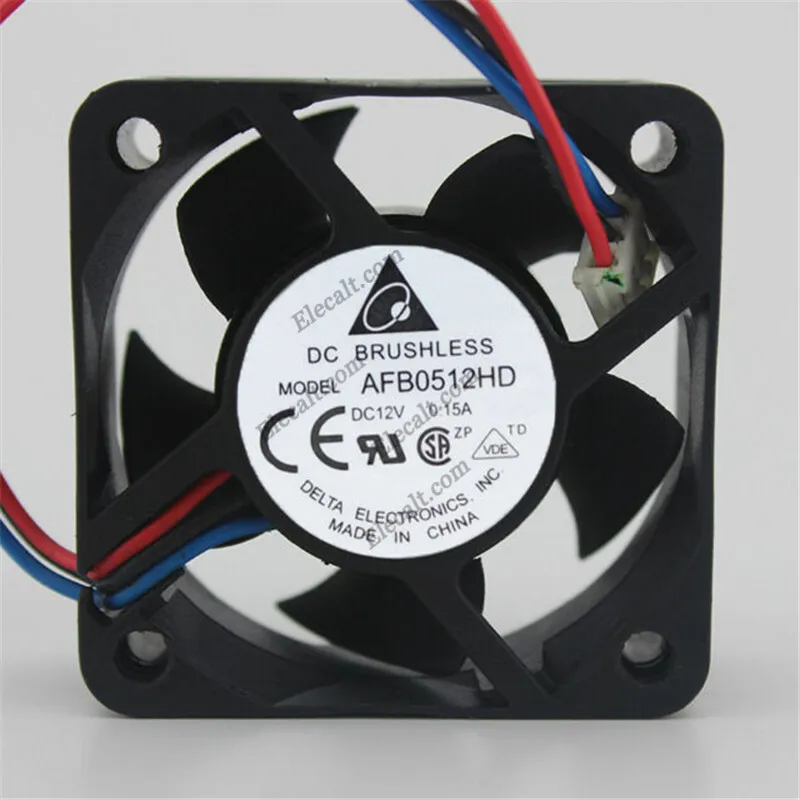 AFB0512HD DC12V 0.15A 50X20MM компьютерный/серверный чехол охлаждающий вентилятор для Delta
