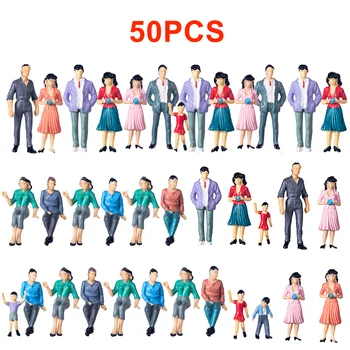 50Pcs 1:25 HO Scale Miniature Figures Model for Train Railway Sand Table - Colorful (Random Type) Model Building Kits
50Pcs 1:25 HO Scale Miniature Figures Model for Train Railway Sand Table - Colorful (Random Type) Model Building Kits