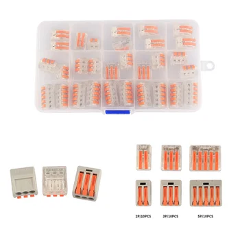 30PCS 2/3/5 pin PCT Universal Compact Wire Connector Terminal Block Fast Connectors Terminator Wire Connector AWG 28-12
30PCS 2/3/5 pin PCT Universal Compact Wire Connector Terminal Block Fast Connectors Terminator Wire Connector AWG 28-12