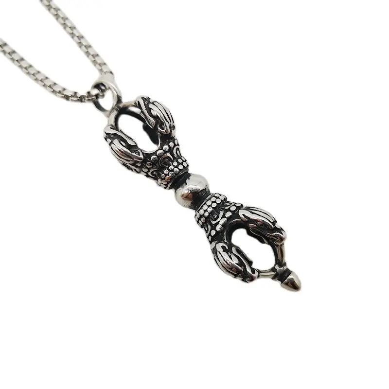 Mysterious Mosaic Scepter Necklace Pendant Vintage Silver Color 316L Stainless Steel Hip Hop Dragon Weapon Necklace Jewelry
Mysterious Mosaic Scepter Necklace Pendant Vintage Silver Color 316L Stainless Steel Hip Hop Dragon Weapon Necklace Jewelry