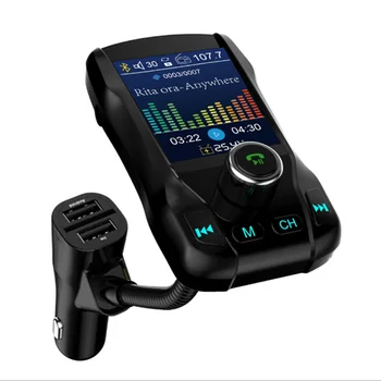 Car FM Transmitter Wireless Bluetooth Handsfree Color Screen Car Kit 360 Rotatable Dual USB Fast Charger Car Accessories
Car FM Transmitter Wireless Bluetooth Handsfree Color Screen Car Kit 360 Rotatable Dual USB Fast Charger Car Accessories