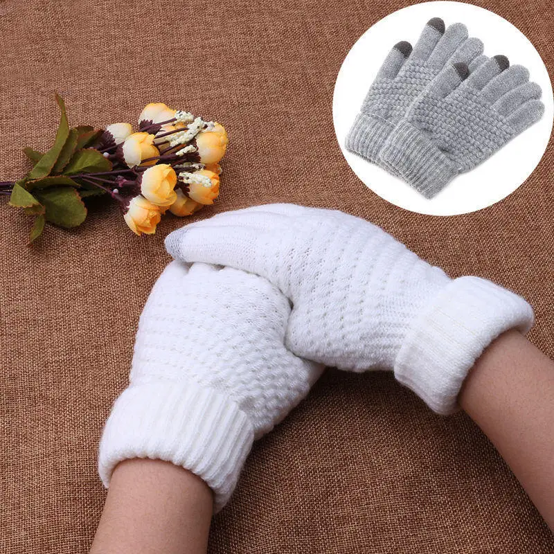 New Women Men Warm Winter Knitted Full Finger Gloves Mittens Girl Female Solid Woolen Gloves Screen Winter Accessories Unisex
New Women Men Warm Winter Knitted Full Finger Gloves Mittens Girl Female Solid Woolen Gloves Screen Winter Accessories Unisex