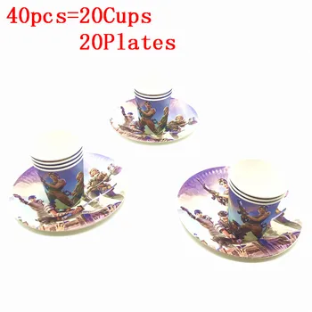 20/40PCS Party Supplies Decoration Set Multi-style Castle Game Fortress Night Paper Cup Plate Disposable Tableware Set For Kids
20/40PCS Party Supplies Decoration Set Multi-style Castle Game Fortress Night Paper Cup Plate Disposable Tableware Set For Kids