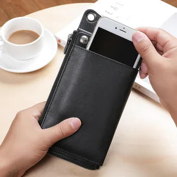 Wallet men's long leather wallet clip layer cowhide men's zipper handbag soft leather multi-card card holder
Wallet men's long leather wallet clip layer cowhide men's zipper handbag soft leather multi-card card holder