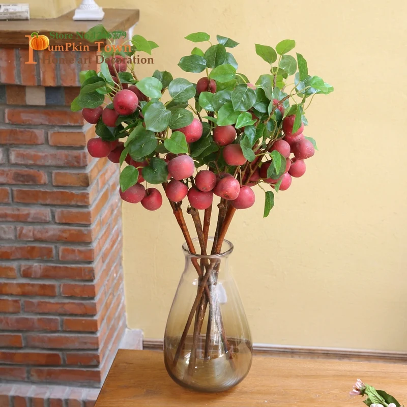 2019 NEW Harvest season!Fruitful simulation of red apple branches,auspicious meaning of artificial fruits,home soft ornaments
2019 NEW Harvest season!Fruitful simulation of red apple branches,auspicious meaning of artificial fruits,home soft ornaments