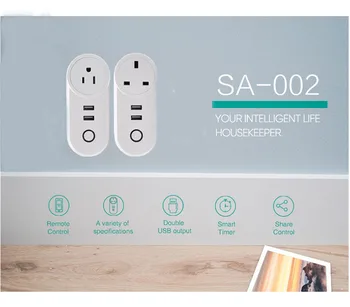 2020 Dual USB Smart Socket WIFI Timer Outlet Switch Smart life APP WIFI Timing Voice Control for Amazon alexa Google Home
2020 Dual USB Smart Socket WIFI Timer Outlet Switch Smart life APP WIFI Timing Voice Control for Amazon alexa Google Home