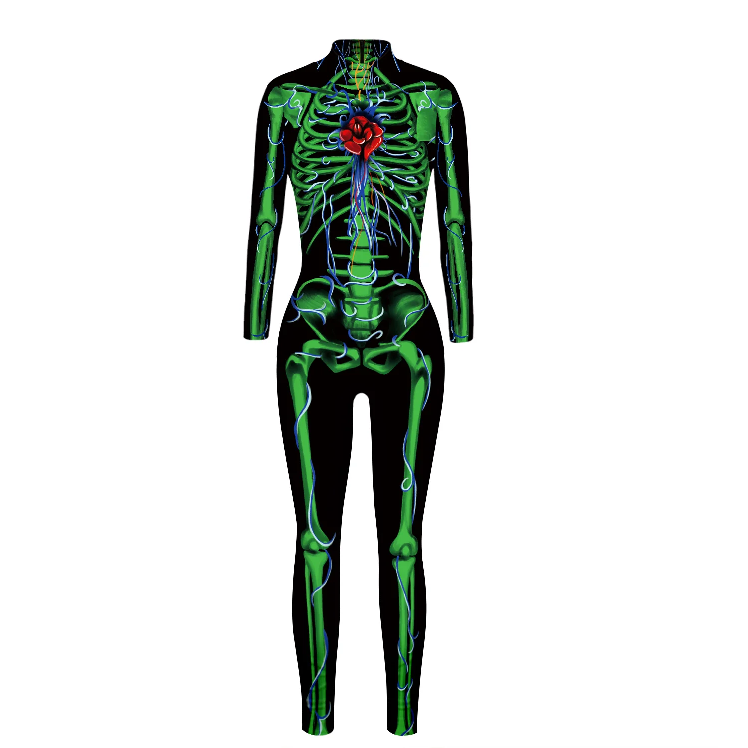 W-Yunna 2019 New Halloween Skeleton Print Full Length Turtleneck Party Cosplay Horrify Skinny Rompers Womens Jumpsuit
W-Yunna 2019 New Halloween Skeleton Print Full Length Turtleneck Party Cosplay Horrify Skinny Rompers Womens Jumpsuit