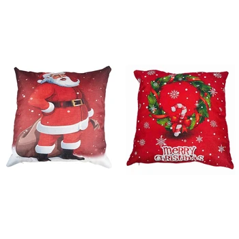 Xmas Christmas Decoration Linen Cushion Cover Cartoon Printed Sofa Throw Pillow Case Home Decor (Santa Claus) & 45X45cm(17 Inch
Xmas Christmas Decoration Linen Cushion Cover Cartoon Printed Sofa Throw Pillow Case Home Decor (Santa Claus) & 45X45cm(17 Inch