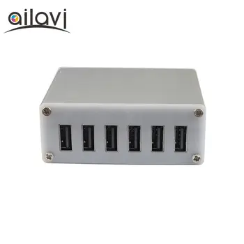 6USB Buck Fast Charging Module 12V24V to 5V9V12V Smart Phone Charger QC Samsung Huawei FCP