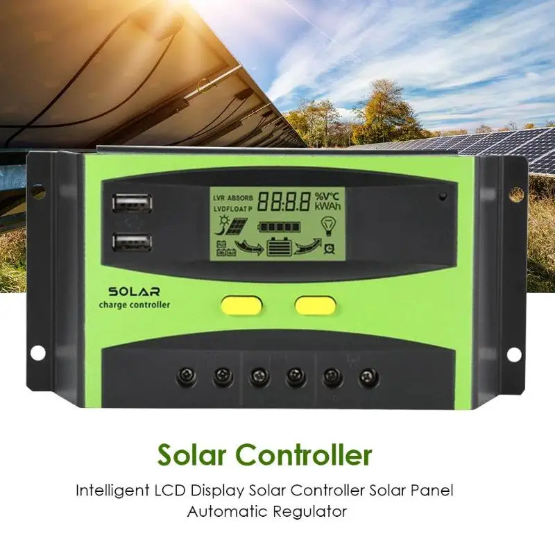 Solar Panel Battery Regulator Automatic Solar Power Controller Intelligent LCD Charging Mode Temperature Compensation
Solar Panel Battery Regulator Automatic Solar Power Controller Intelligent LCD Charging Mode Temperature Compensation
