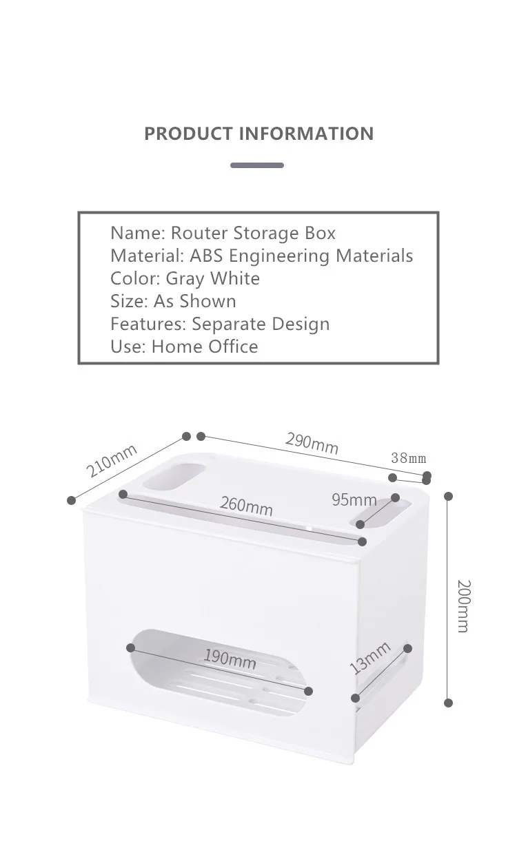 Double Layers Drawer Type WIFI Router Storage Box 17 Double Layers Drawer Type WIFI Router Storage Box 7