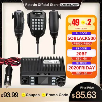 Pre-sale Retevis RA25 UV Dual Band/GMRS TFT Display FM 20W Mobile Radio Car Walkie Talkie 500/30 CH Two Way Amateur Radio
Pre-sale Retevis RA25 UV Dual Band/GMRS TFT Display FM 20W Mobile Radio Car Walkie Talkie 500/30 CH Two Way Amateur Radio