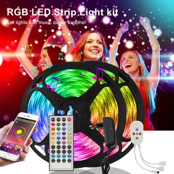 Ribbon LED Strip Bluetooth Smart APP-Music Sync RGB Tape Flexible Neon Lamp Tira LED Light for Room Kitchen Christmas Decoration
Ribbon LED Strip Bluetooth Smart APP-Music Sync RGB Tape Flexible Neon Lamp Tira LED Light for Room Kitchen Christmas Decoration