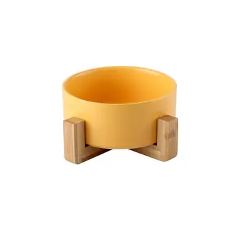 Dog Cat Bowl,Ceramic Pet Bowl with Non-Slip Wood Stand,Water Bowl Dish for Cats K4UA
Dog Cat Bowl,Ceramic Pet Bowl with Non-Slip Wood Stand,Water Bowl Dish for Cats K4UA