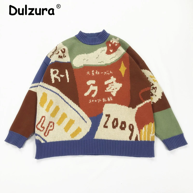 Japanese Fun Word Illustration Pullover Sweater Christmas Special Sweet Kawaii Girls Jumper Tops Campus Students Loose Kniwear
Japanese Fun Word Illustration Pullover Sweater Christmas Special Sweet Kawaii Girls Jumper Tops Campus Students Loose Kniwear