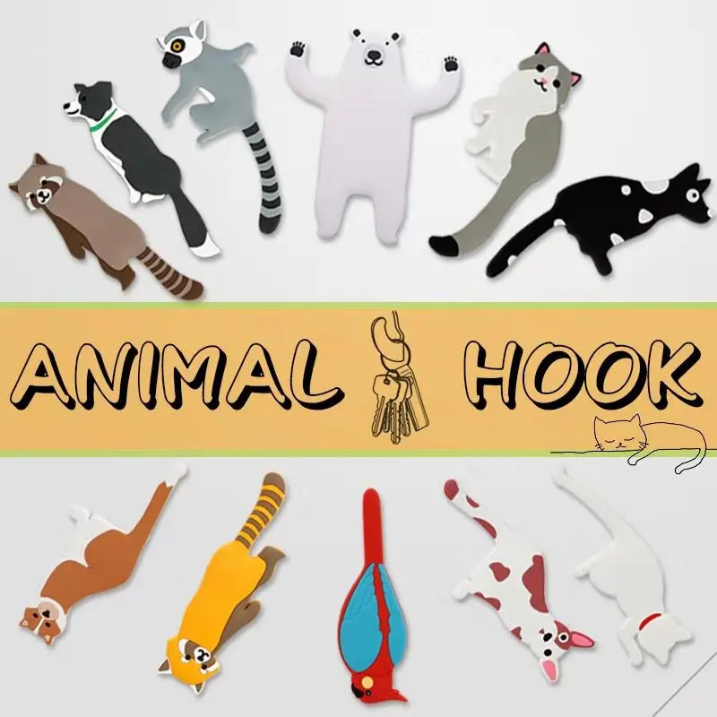Cartoon Animal Family Decorative Hook Cat Dog Bear Bird Fridge Whiteboard Sticker Refrigerator Kids Gifts Home Decoration Hook
Cartoon Animal Family Decorative Hook Cat Dog Bear Bird Fridge Whiteboard Sticker Refrigerator Kids Gifts Home Decoration Hook