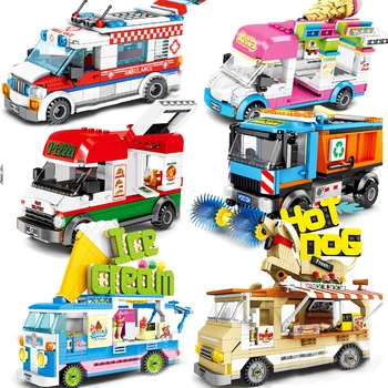 City Sanitation Cleaning Vehicle Pizza Takeaway Car Building Blocks Street View Figures Brick Educational Toys For Children Gift
City Sanitation Cleaning Vehicle Pizza Takeaway Car Building Blocks Street View Figures Brick Educational Toys For Children Gift