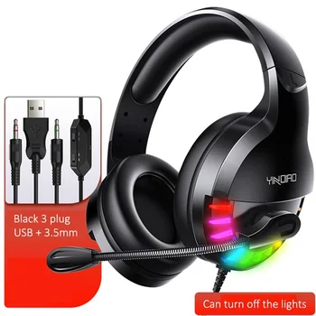 Professional Led Light Gamer Headset for Computer Gaming Headphones 4D Bass Stereo Wired Headset With Noise Cancelling Mic
Professional Led Light Gamer Headset for Computer Gaming Headphones 4D Bass Stereo Wired Headset With Noise Cancelling Mic