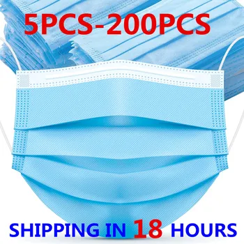 5-200PCS Mask Disposable Non woven 3 Layer Filter Mask Mouth Face Mask Anti Dust Protective Breathable Earloops Masks In Stock!
5-200PCS Mask Disposable Non woven 3 Layer Filter Mask Mouth Face Mask Anti Dust Protective Breathable Earloops Masks In Stock!
