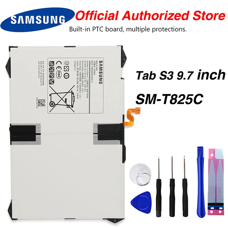 Original Samsung EB-T825ABE Battery For Samsung SM-T825C T825C Tab S3 9.7 6000mAh
Original Samsung EB-T825ABE Battery For Samsung SM-T825C T825C Tab S3 9.7 6000mAh