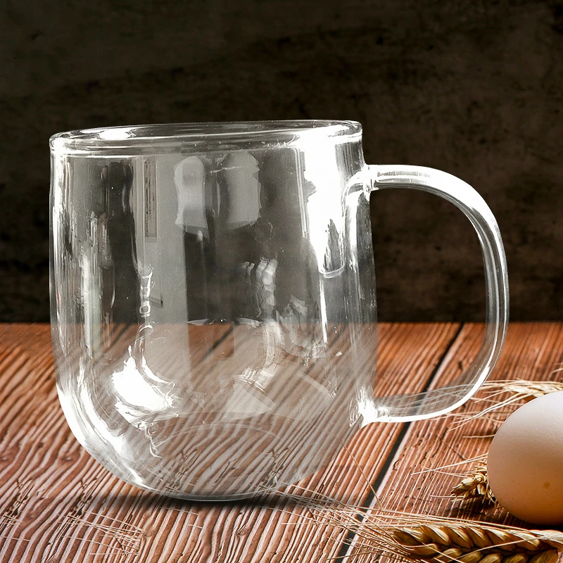 

Originality Transparent Heat-resisting Glass Cappuccino Latte Coffee Mugs Household Office Tea Fruit Juice Drink Cups Gifts