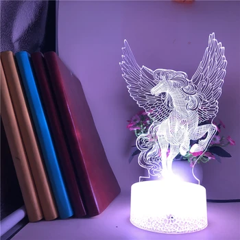 Bluetooth Control 3D Lamp Animal Best Multi-color with Remote Direct Supply atmosphere Unicorn Flying Dragon Gift for baby 
Bluetooth Control 3D Lamp Animal Best Multi-color with Remote Direct Supply atmosphere Unicorn Flying Dragon Gift for baby