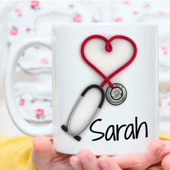 Nurses and Doctors Gift Personalized Mug!! Stethoscope Coffee Mug, a Funny and Unique Gift Mugs Printed on Both Sides!
Nurses and Doctors Gift Personalized Mug!! Stethoscope Coffee Mug, a Funny and Unique Gift Mugs Printed on Both Sides!