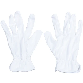 White Mini faser Dust Proof Jewelry Silver Inspection Gloves
White Mini faser Dust Proof Jewelry Silver Inspection Gloves