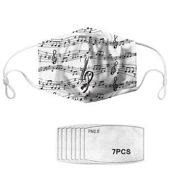 Customized Unisex Dustproof Pollution Face Mouth Mask With Paper Filters Straps Washable Reusable Music Note Masks
Customized Unisex Dustproof Pollution Face Mouth Mask With Paper Filters Straps Washable Reusable Music Note Masks