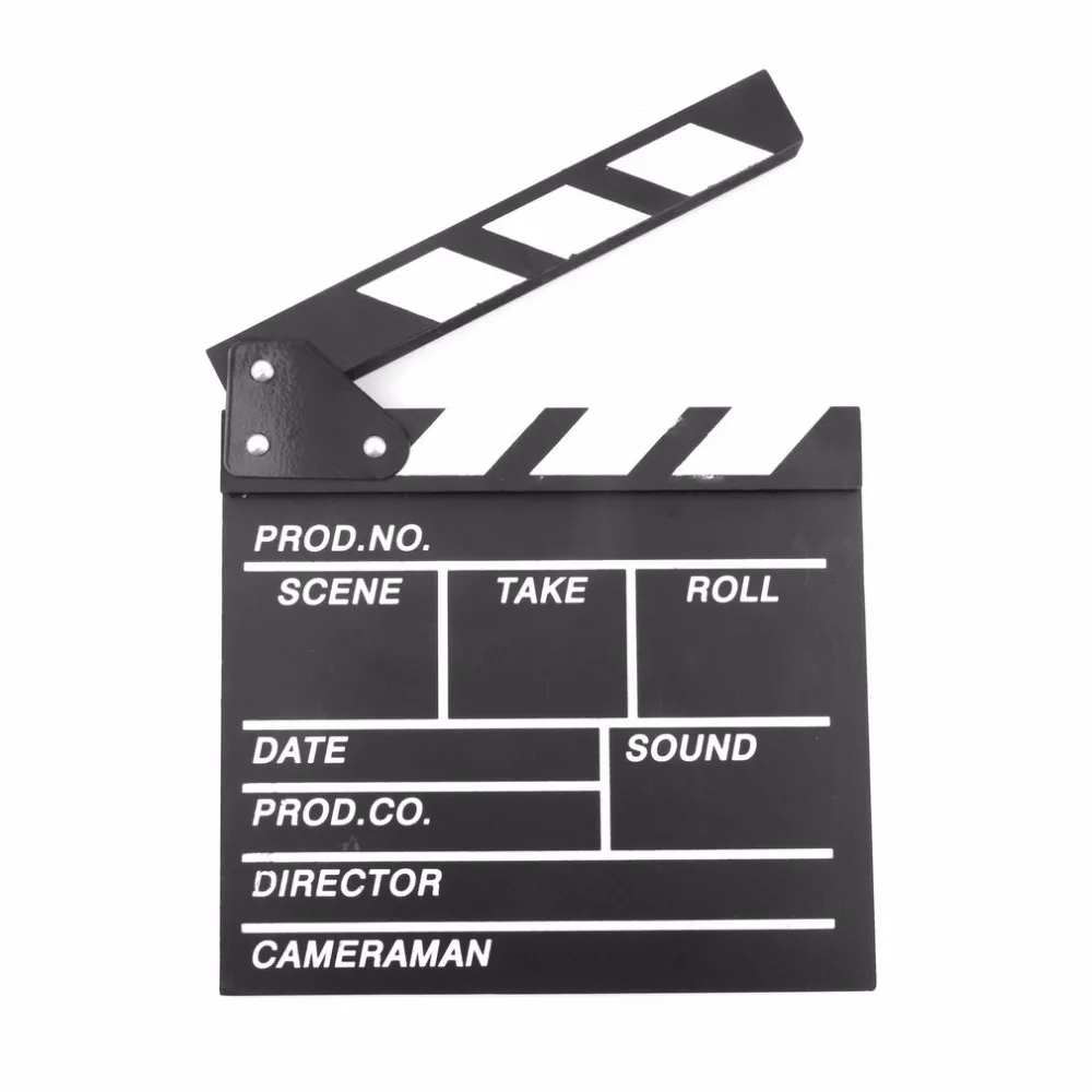 Режиссер видео сцены Clapperboard ТВ фильм Clapper доска Slate Cut Prop | Электроника