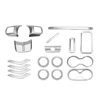 18pcs/set Accessories Car Decoration Durable Fashion Interior Trim Kit Modification Self-adhesive ABS For Wrangler JK 2011-2017 
18pcs/set Accessories Car Decoration Durable Fashion Interior Trim Kit Modification Self-adhesive ABS For Wrangler JK 2011-2017