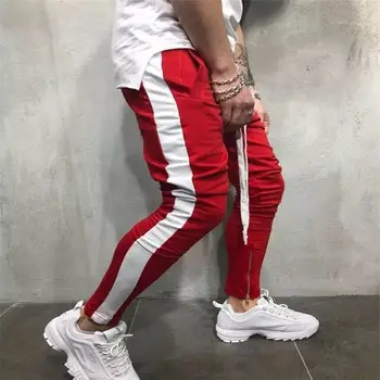 2019 Mens Jogger Pants Slim Fit Sweatpants Hip Hop Streetwear Color Contrast Fashion Men Gym Pants Gyms Bottom Fitness Pants
2019 Mens Jogger Pants Slim Fit Sweatpants Hip Hop Streetwear Color Contrast Fashion Men Gym Pants Gyms Bottom Fitness Pants