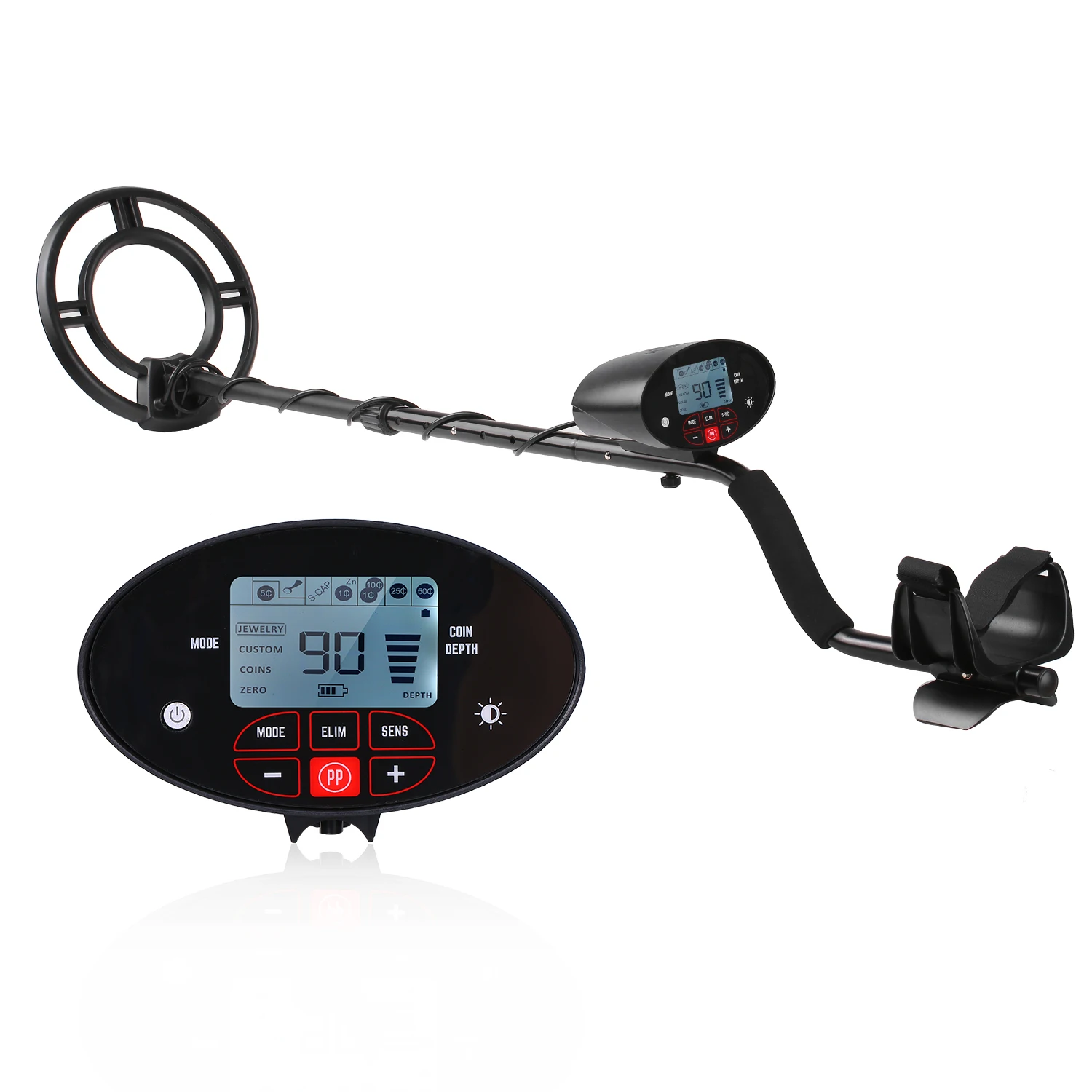 High Sensitivity Metal Detector LCD Display Metal Locator Metal Finder Underground Metal Detector Ground Nugget Detector
High Sensitivity Metal Detector LCD Display Metal Locator Metal Finder Underground Metal Detector Ground Nugget Detector