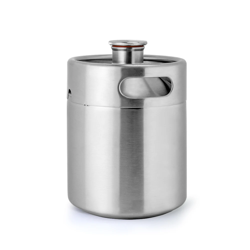 304 stainless steel 2 litre beer keg CO2 regulator housebrew high quality portable inoxidable 2L growler dispenser
304 stainless steel 2 litre beer keg CO2 regulator housebrew high quality portable inoxidable 2L growler dispenser