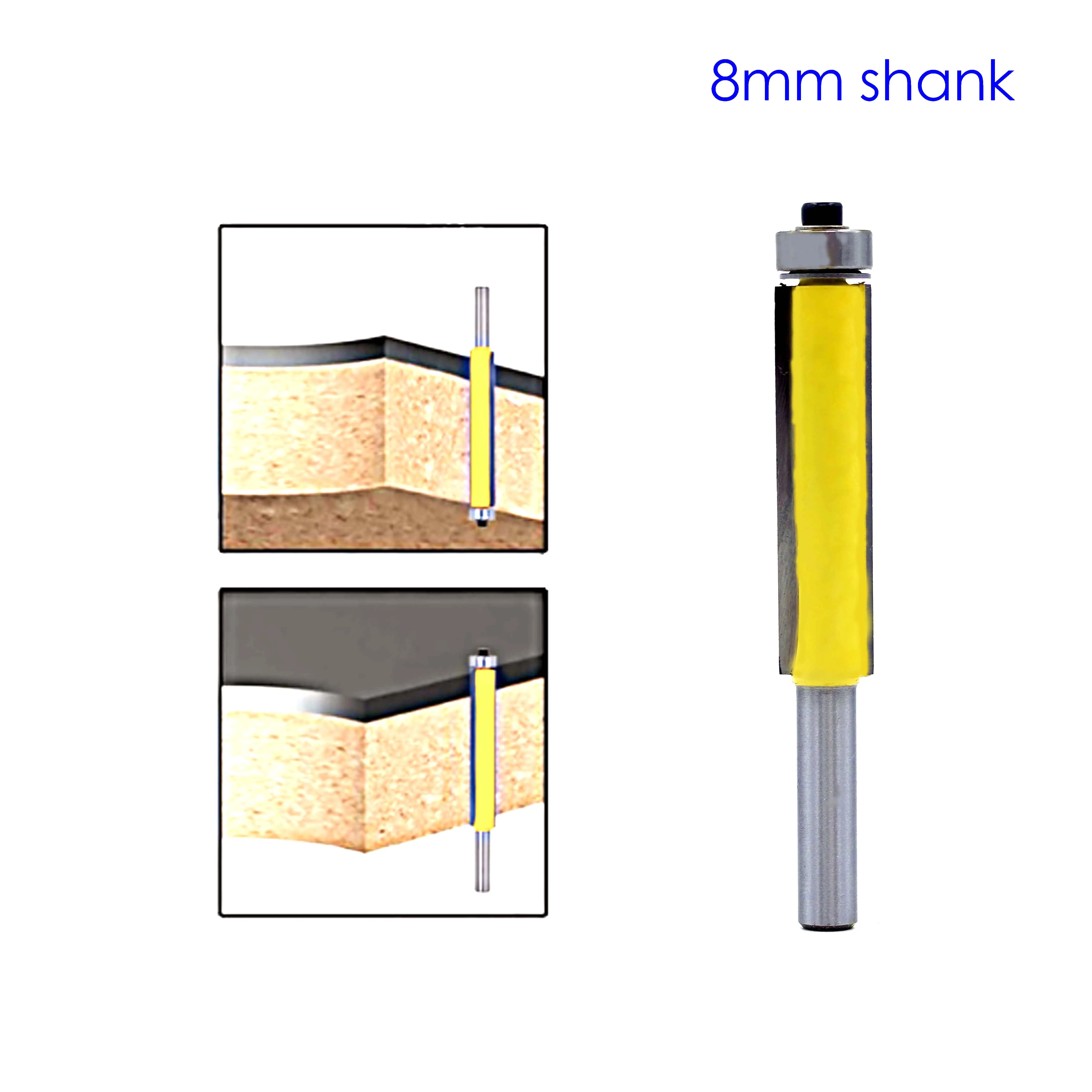 1pc 8mm Shank 2" Flush Trim Router Bit with Bearing for Wood Template Pattern Bit Tungsten Carbide Milling Cutter for Wood
1pc 8mm Shank 2" Flush Trim Router Bit with Bearing for Wood Template Pattern Bit Tungsten Carbide Milling Cutter for Wood