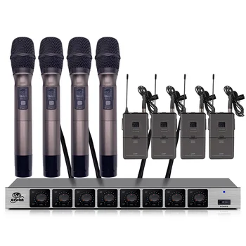 Professional wireless microphone 8-channel lavalier microphone handheld microphone for large and small speech church stage
Professional wireless microphone 8-channel lavalier microphone handheld microphone for large and small speech church stage
