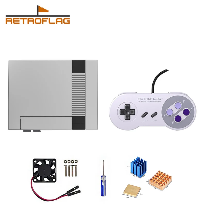 Retroflag NESPi Case PLUS for Raspberry Pi 3 B+ (B Plus) 2+Retroflag Classic USB Controller-U for Raspberry Pi, Windows, Switch
Retroflag NESPi Case PLUS for Raspberry Pi 3 B+ (B Plus) 2+Retroflag Classic USB Controller-U for Raspberry Pi, Windows, Switch