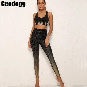2019 Pad Fitness Suit Women High Waist Pants Ladies Gym Suit Hot Stamping Leggings + Bra Tracksuit Women's Clothing Yoga Set
2019 Pad Fitness Suit Women High Waist Pants Ladies Gym Suit Hot Stamping Leggings + Bra Tracksuit Women's Clothing Yoga Set