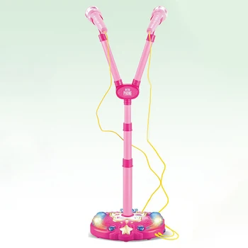 Funny With Light Girls Wired Gift Learning Karaoke Toy Double Microphone Sound Home Music Instrument Adjustable Stand Kids
Funny With Light Girls Wired Gift Learning Karaoke Toy Double Microphone Sound Home Music Instrument Adjustable Stand Kids