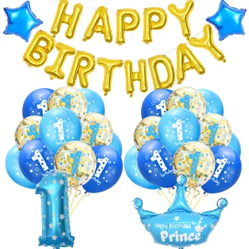 1st Happy Birthday Balloon Decoration Set for Baby Girls Boys Party Supplies Princess Confetti Latex Balloon Set Pink Blue Color
1st Happy Birthday Balloon Decoration Set for Baby Girls Boys Party Supplies Princess Confetti Latex Balloon Set Pink Blue Color