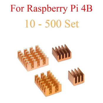 10 - 500 Set Aluminum Heat Sink Cooling Sink Cooler HeatSink 4Pcs Kit Radiator For Raspberry Pi 4 Model B Gold
10 - 500 Set Aluminum Heat Sink Cooling Sink Cooler HeatSink 4Pcs Kit Radiator For Raspberry Pi 4 Model B Gold