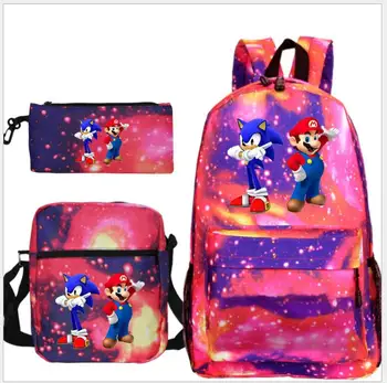 3pcs/Set School Bag Super Mario Backpack Children Combination Bookbag Fashion Printing Boys School Backpack Daily Mochilas
3pcs/Set School Bag Super Mario Backpack Children Combination Bookbag Fashion Printing Boys School Backpack Daily Mochilas