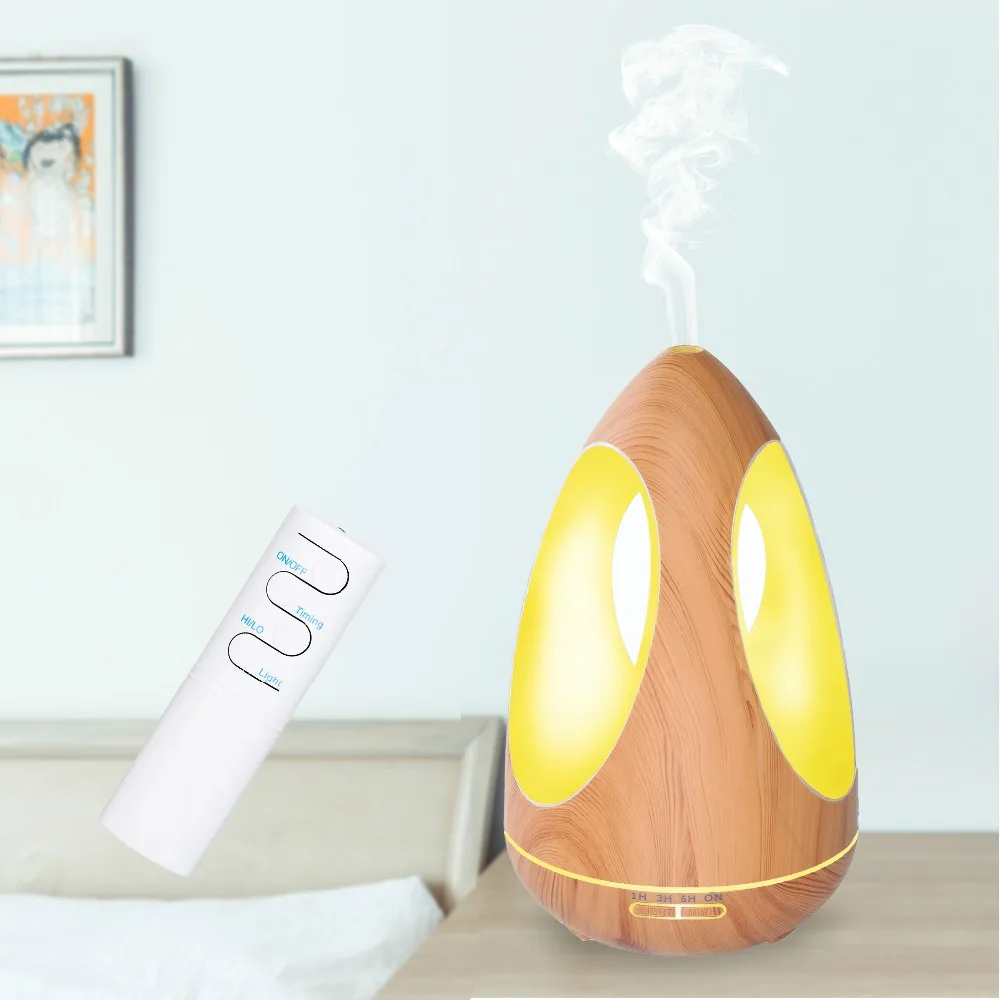 550mL Aroma Diffuser Cool Mist Ultrasonic Air Humidifier LED Wood Grain Essential Oil Aromatherapy Diffuser For office
550mL Aroma Diffuser Cool Mist Ultrasonic Air Humidifier LED Wood Grain Essential Oil Aromatherapy Diffuser For office