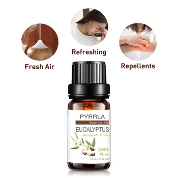 Pyrrla 10ML Eucalyptus Pure Essential Oils For Massage Humidifier Aroma Machine Remove Fatigue Repellent Air Fresher Oil
Pyrrla 10ML Eucalyptus Pure Essential Oils For Massage Humidifier Aroma Machine Remove Fatigue Repellent Air Fresher Oil