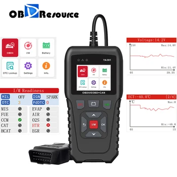 New OBD 2 Auto Fault Code Reader YA301 Full Function OBD2 Scanner Multi-languages Car Diagnostic Tool USB Update PK KW850 CR3001
New OBD 2 Auto Fault Code Reader YA301 Full Function OBD2 Scanner Multi-languages Car Diagnostic Tool USB Update PK KW850 CR3001