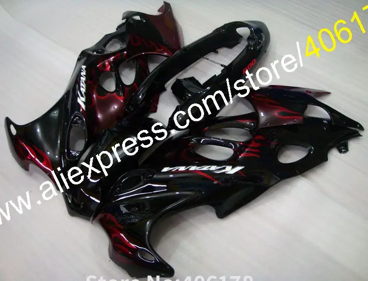 Customized Fairings GSXF750 Fairing Set For Suzuki Katana GSXF750 2005 2006 Red Flame Motorcycle Fairings
Customized Fairings GSXF750 Fairing Set For Suzuki Katana GSXF750 2005 2006 Red Flame Motorcycle Fairings