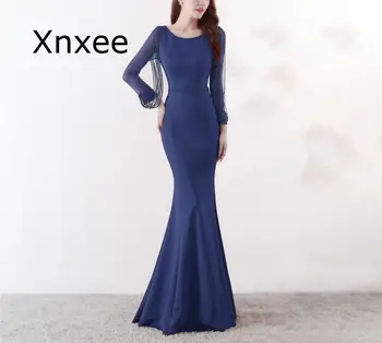 Xnxee Long sleeve Zipper back O-neck Empire Party Elegant Floor-length Beading dress
Xnxee Long sleeve Zipper back O-neck Empire Party Elegant Floor-length Beading dress