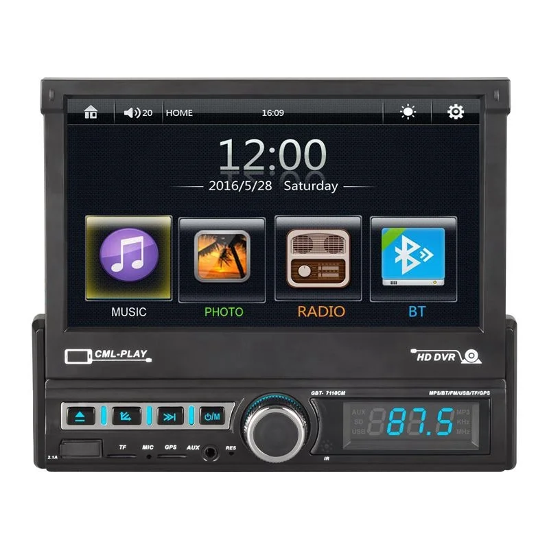 7 Inch 1Din Player Electric Retractable Screen Car Radio Stereo MP5 Player Stereo Radio HD Multimedia Player
7 Inch 1Din Player Electric Retractable Screen Car Radio Stereo MP5 Player Stereo Radio HD Multimedia Player